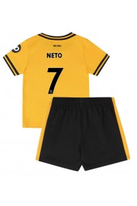 Wolves Pedro Neto #7 Jalkapallovaatteet Lasten Kotipeliasu 2024-25 Lyhythihainen (+ Lyhyet housut)